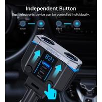 CHOETECH TC0020 45W 2 Sockets + 2x USB-C + 1x USB-A Cigarette Lighter Splitter thumbnail