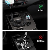 CHOETECH TC0030 65W 3-Port Fast Car Charger with 3.3ft Type-C Stretchable Cable thumbnail