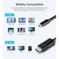 CHOETECH XCP-1803 USB-C To DisplayPort Cable 8K@30Hz 1.8M Two-Way thumbnail