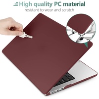 15 inch Air 2023 MacBook Air Matte Case  A2941 M2 Chip Hard Shell Case Keyboard Cover Wine Red thumbnail