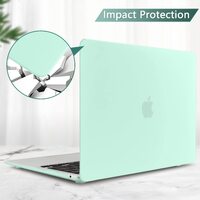 MacBook Air 13 Inch Case 2020 2019 2018, A1932, A2179, A2337 Shell Case Keyboard Cover Green thumbnail