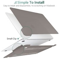 Suitable for  MacBook Air 13 Inch Case 2022 2021 2020 2019 2018, A1932, A2179, A2337 Shell Case Keyboard Cover Grey thumbnail