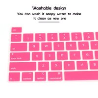 Keyboard Cover Skin For MacBook Pro 13 Pro 16 A2338 A2289 A2251 A2141 M1 M2 2020 to 2023 Hot Pink thumbnail