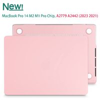 Suitable for MacBook Pro 14 Max Inch Case 2023 2022 2021 M2 A2779 M1 A2442 Hardshell Case Keyboard Cover Sold Pink thumbnail