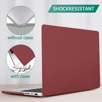 Suitable for  MacBook Pro 14 Max Inch Case 2023 2022 2021 M2 A2779 M1 A2442 Hardshell Case Keyboard Cover Wine Red thumbnail