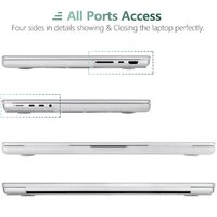 Suitable for  MacBook Pro 16 inch Case 2023 2022 2021 M2 A2780 A2485 M1 Pro/Max Hard Shell Case Keyboard Cover White thumbnail