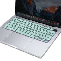 Keyboard Cover Skin For MacBook Air Pro 13 13.6 14 15.3 16 A2442 A2779 A2485 A2780 A2681 A2941 M1 M2 2021 to 2023 Mint Green thumbnail