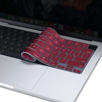 Keyboard Cover Skin For MacBook Air Pro 13 13.6 14 15.3 16 A2442 A2779 A2485 A2780 A2681 A2941 M1 M2 2021 to 2023 Wine Red thumbnail