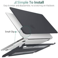 Suitable for  2023 2022 MacBook Air 13 inch case M2 Model A2681 Hard Shell Case Keyboard Cover Black thumbnail