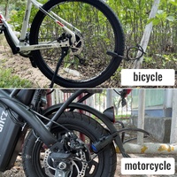 1.2m 2 Keys Bicycle Lock Bike Cable Locks Motorcycle Lock  Mounting Bracket Scooter Lock thumbnail