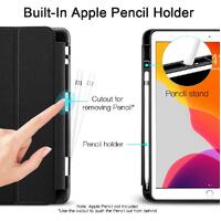 IPad 10.2 2019 7th Pencil Holder Slim Smart TPU Soft Edge Case Black thumbnail