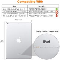 IPad 10.2 2019 7th Pencil Holder Slim Smart TPU Soft Case Green thumbnail