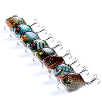 8x Popper Poppers 4.5cm Fishing Lure Lures Surface Tackle Fresh Saltwater thumbnail