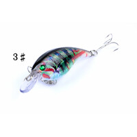 4x 7.5cm Popper Crank Bait Fishing Lure Lures Surface Tackle Saltwater thumbnail