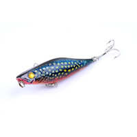 5X 7.5cm Popper Poppers Fishing Lure Lures Surface Tackle Fresh Saltwater thumbnail