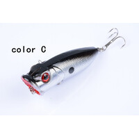 5X 6.5cm Popper Poppers Fishing Lure Lures Surface Tackle Fresh Saltwater thumbnail