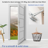 Auto Commercial Door Closers Hydraulic Door Closer for Home  Commercial Door 25-45kg thumbnail