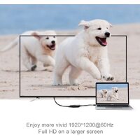 USB-C Type C USB 3.1 Male to VGA Female Monitor Projector Adapter Cable Macbook thumbnail