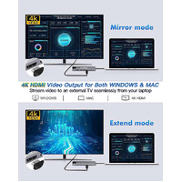 8in1 USB C Adapter 4K HDMI PD USB C Port USB 3.0 RJ45 SD/TF Card Reader Docking Station MacBook Ipad Pro Laptop thumbnail