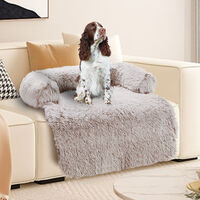 Pet Sofa Bed Dog Calming Sofa Cover Protector Cushion Plush Mat L thumbnail