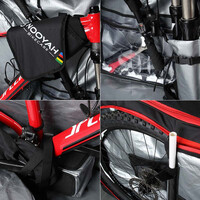 NOOYAH Bike Travel Bag Case Plane Boat Shipping Transport, Fits Cross Country All Mountain Bike, MTB, TT, Road Triathlon Bike 29er 700c thumbnail