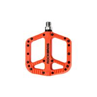 Extra Large MTB Flat Pedal Orange Nylon Composite 208g Stud Pin Grips ORANGE Rockbros thumbnail