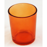 20 Pack Orange Glass Votive Tealight Candle Holders House Party Cenrepiece Xmas Wedding Decor Glass Candlestick Party Decorations Bridal Baby Shower E thumbnail