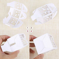 100 Piece Pack - Pink Dove Bird Heart Baby Birth naming Ceremony Bomboniere Favor Lolly Gift Card Box thumbnail