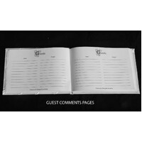 White Wedding Guest Book Register with Silver Pen Matching Stand Set 36 Lined Pages - White Sach Diamante Cover thumbnail