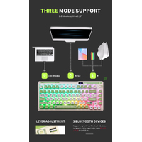 KZZI K75 PRO RGB 75% Wireless Gasket Mechanical Lemon Green Keyboard, Triple Mode, Eternity Tactile Switch thumbnail