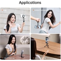 ULANZI MA30 Magnetic Phone Tripod Stand for iPhone - Aluminium Maglock Smartphone Mini Tripod Pocket Cell Phone Stand Dual-Sided Magnet Quick Mount Co thumbnail
