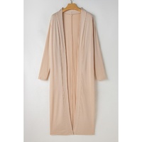 Parchment Split Long Cardigan and Skinny Pants Lounge Set - S thumbnail