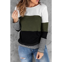 Azura Exchange Colorblock Stripes Top - 2XL thumbnail