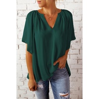 Azura Exchange Pleated Loose Top - M thumbnail