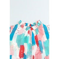 Azura Exchange Ruffled Mock Neck Top - M thumbnail