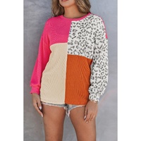 Azura Exchange Patchwork Ribbed Long Sleeve Top - S thumbnail