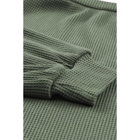 Azura Exchange Puff Sleeve Waffle Knit Top - 2XL thumbnail