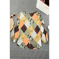 Azura Exchange Mixed Print Blouse - S thumbnail