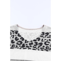 Azura Exchange Leopard Print V-Neck Top - S thumbnail