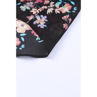 Azura Exchange Wildflower Print Chiffon Blouse - S thumbnail