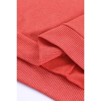 Azura Exchange Waffle Knit Side Slit Pullover - M thumbnail