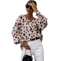 Azura Exchange Oversize Puff Sleeve Blouse with Button Frill Cuffs - S thumbnail