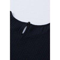 Azura Exchange Tiered Ruffled Short Sleeve Blouse - L thumbnail