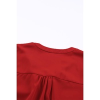 Azura Exchange Half Sleeve V Neck Blouse - M thumbnail