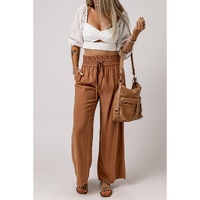 Azura Exchange Lace Crochet Zipped Knot Cropped Blouse - XL thumbnail