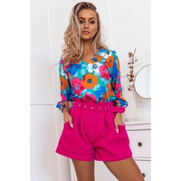Azura Exchange Floral Print V Neck Blouse - L thumbnail
