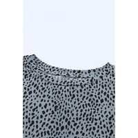 Azura Exchange Leopard Print Tunic Top with Side Pockets - S thumbnail