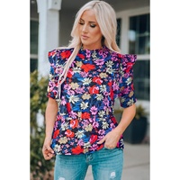 Azura Exchange Ruffle Peplum Top - M thumbnail