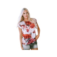 Azura Exchange Short Sleeve Round Neck Blouse - S thumbnail
