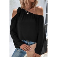 Azura Exchange Asymmetric Off Shoulder Blouse - L thumbnail